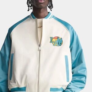 Zara Man NWT zippered Malibu Classic bomber jacket LA Edition 0706/419